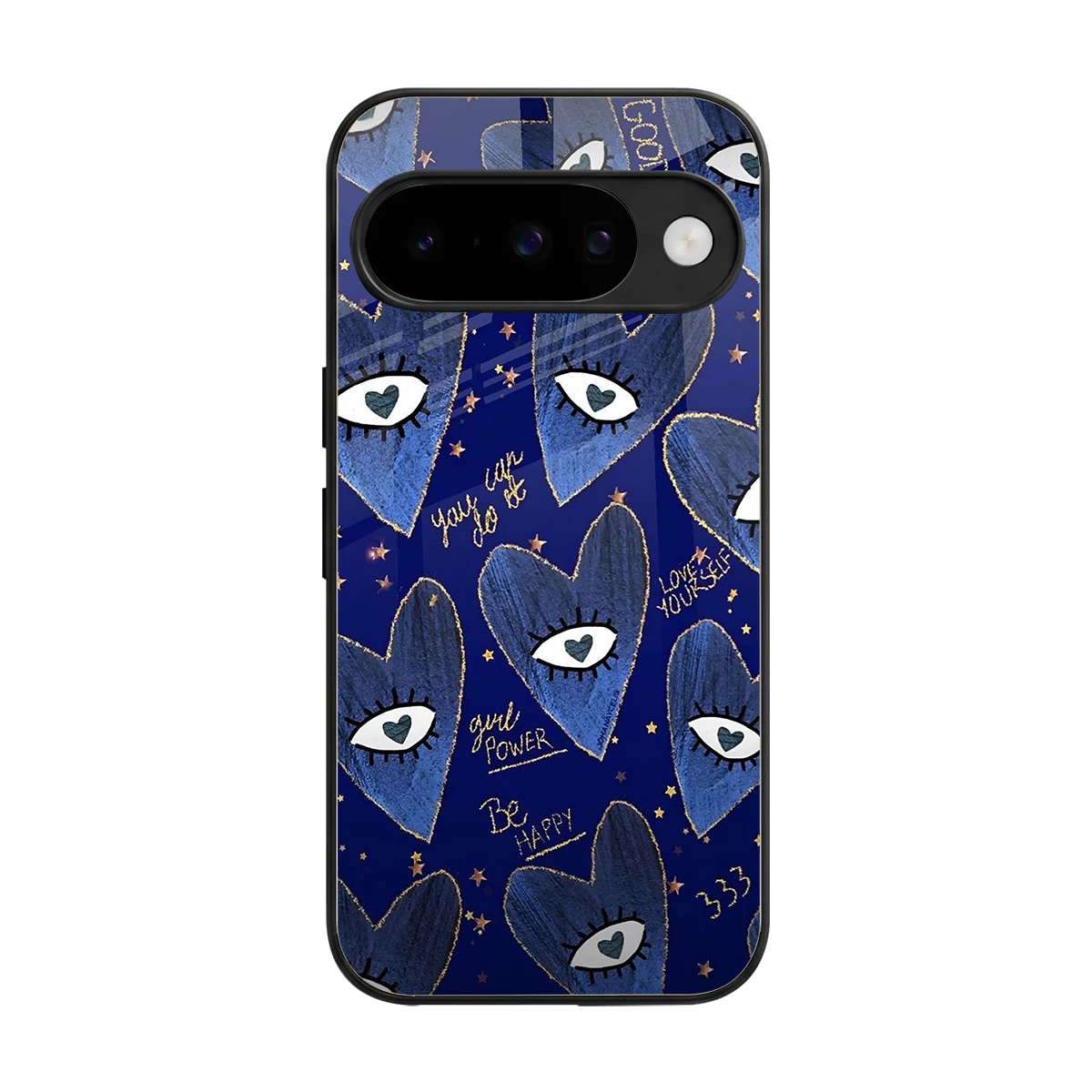 Girl Vision back phone cover | glass case for google pixel 10