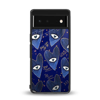 Girl Vision back phone cover | glass case for google pixel 6