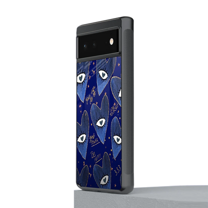 Girl Vision stylish phone case for google pixel 6a | glossy glass and slim fit