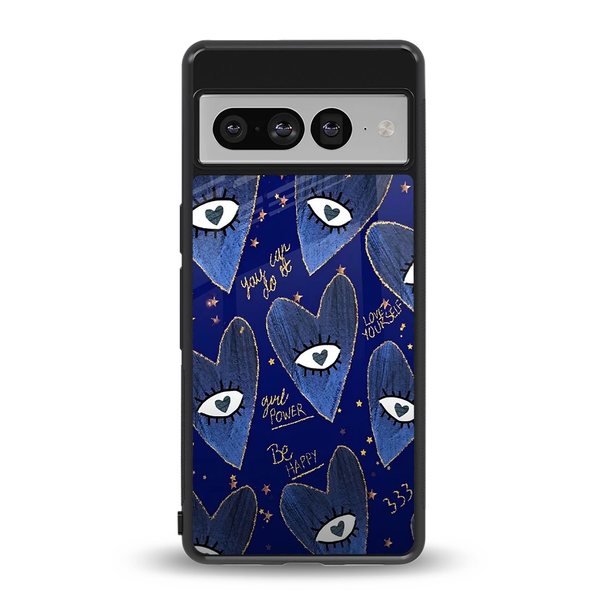 Girl Vision back phone cover | glass case for google pixel 7 pro