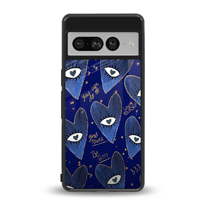 Girl Vision back phone cover | glass case for google pixel 7 pro