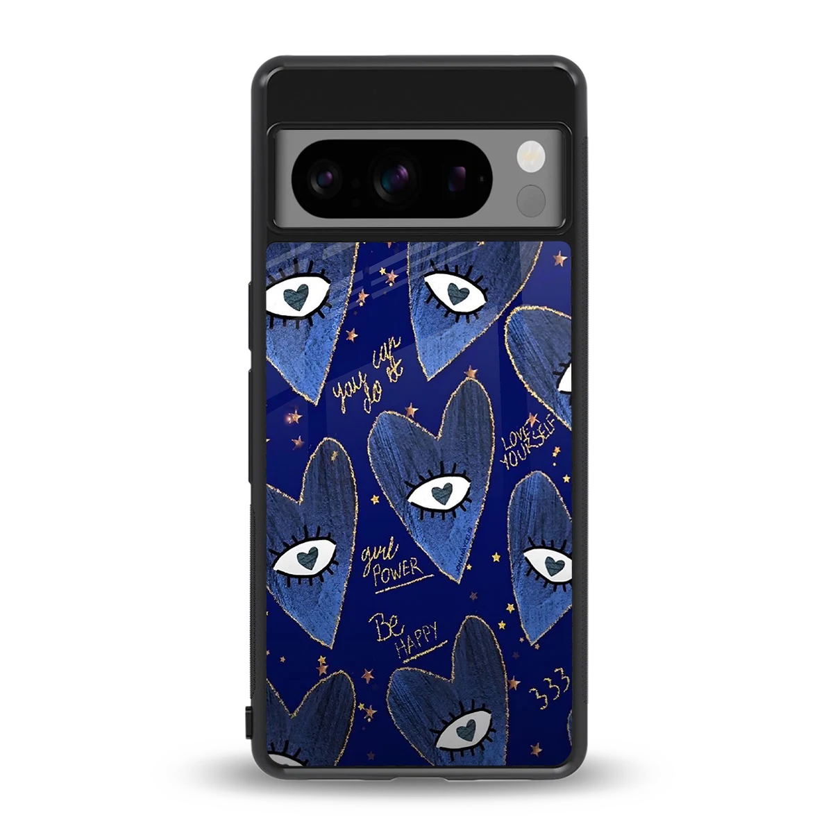 Girl Vision back phone cover | glass case for google pixel 8 pro