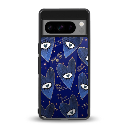 Girl Vision back phone cover | glass case for google pixel 8 pro