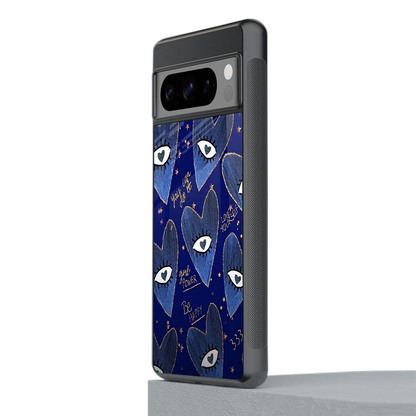 Girl Vision stylish phone case for google pixel 8 pro | glossy glass and slim fit