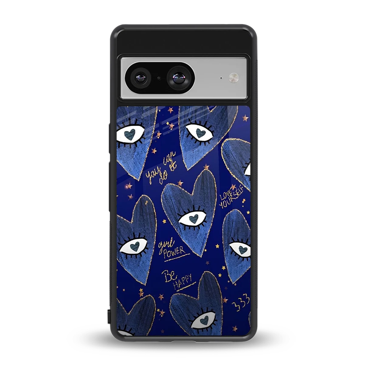 Girl Vision back phone cover | glass case for google pixel 8