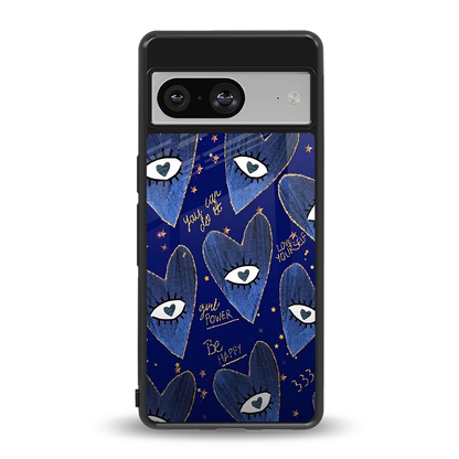 Girl Vision back phone cover | glass case for google pixel 8