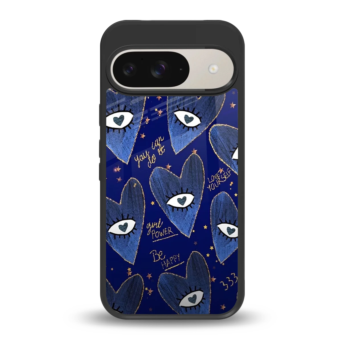 Girl Vision back phone cover | glass case for google pixel 9