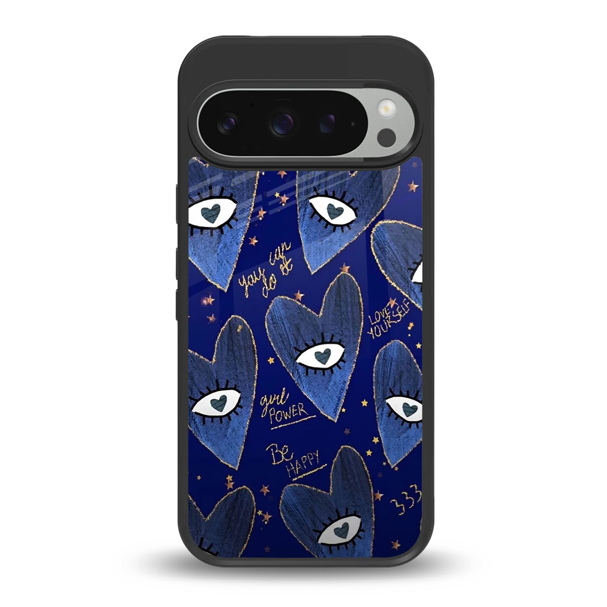 Girl Vision back phone cover | glass case for google pixel 9 pro