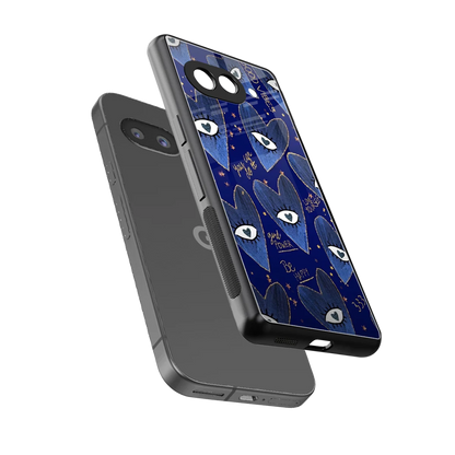 Girl Vision sleek google pixel 10a cover with tempered glass back and TPU edges