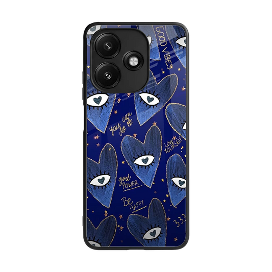 Girl Vision back phone cover | glass case for redmi 12 5g