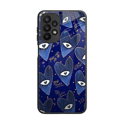Girl Vision back phone cover | glass case for samsung galaxy a23