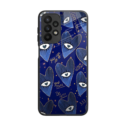 Girl Vision back phone cover | glass case for samsung galaxy a23