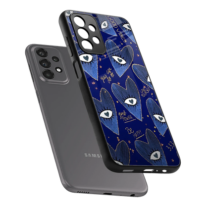 Girl Vision sleek samsung galaxy a23 cover with tempered glass back and TPU edges