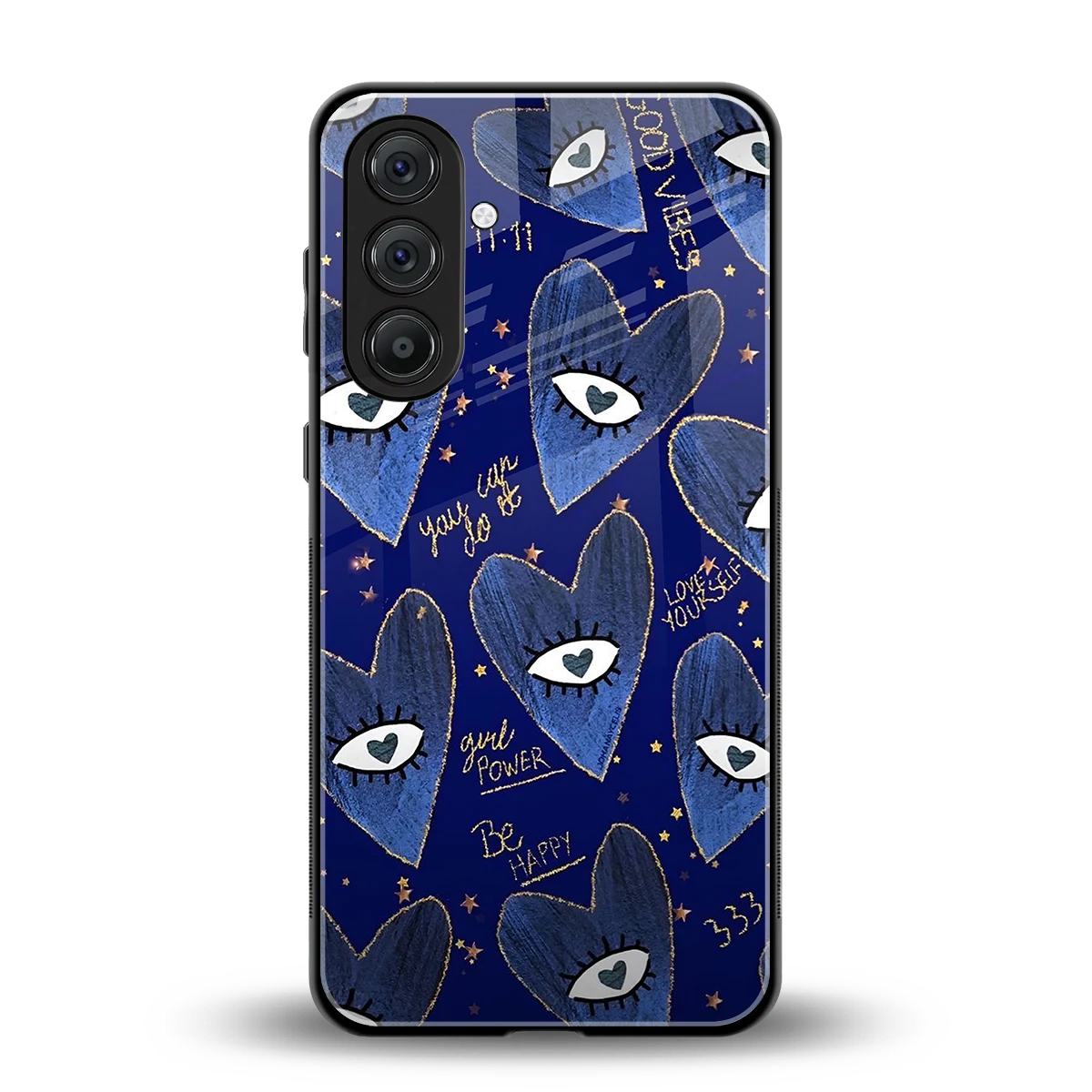 Girl Vision back phone cover | glass case for samsung galaxy a55 5g