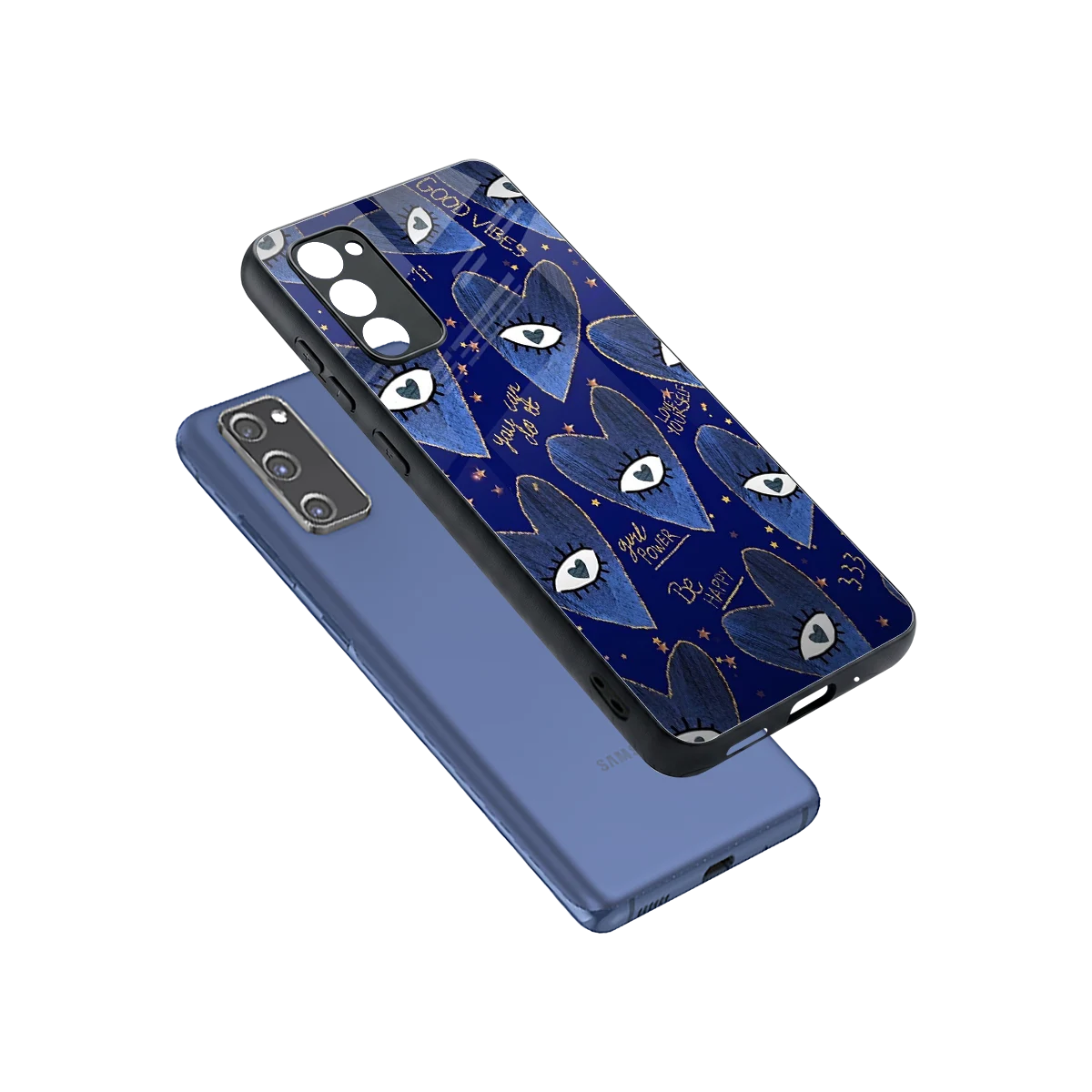 Girl Vision sleek samsung galaxy s20 fe cover with tempered glass back and TPU edges