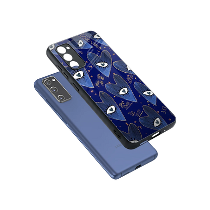 Girl Vision sleek samsung galaxy s20 fe cover with tempered glass back and TPU edges