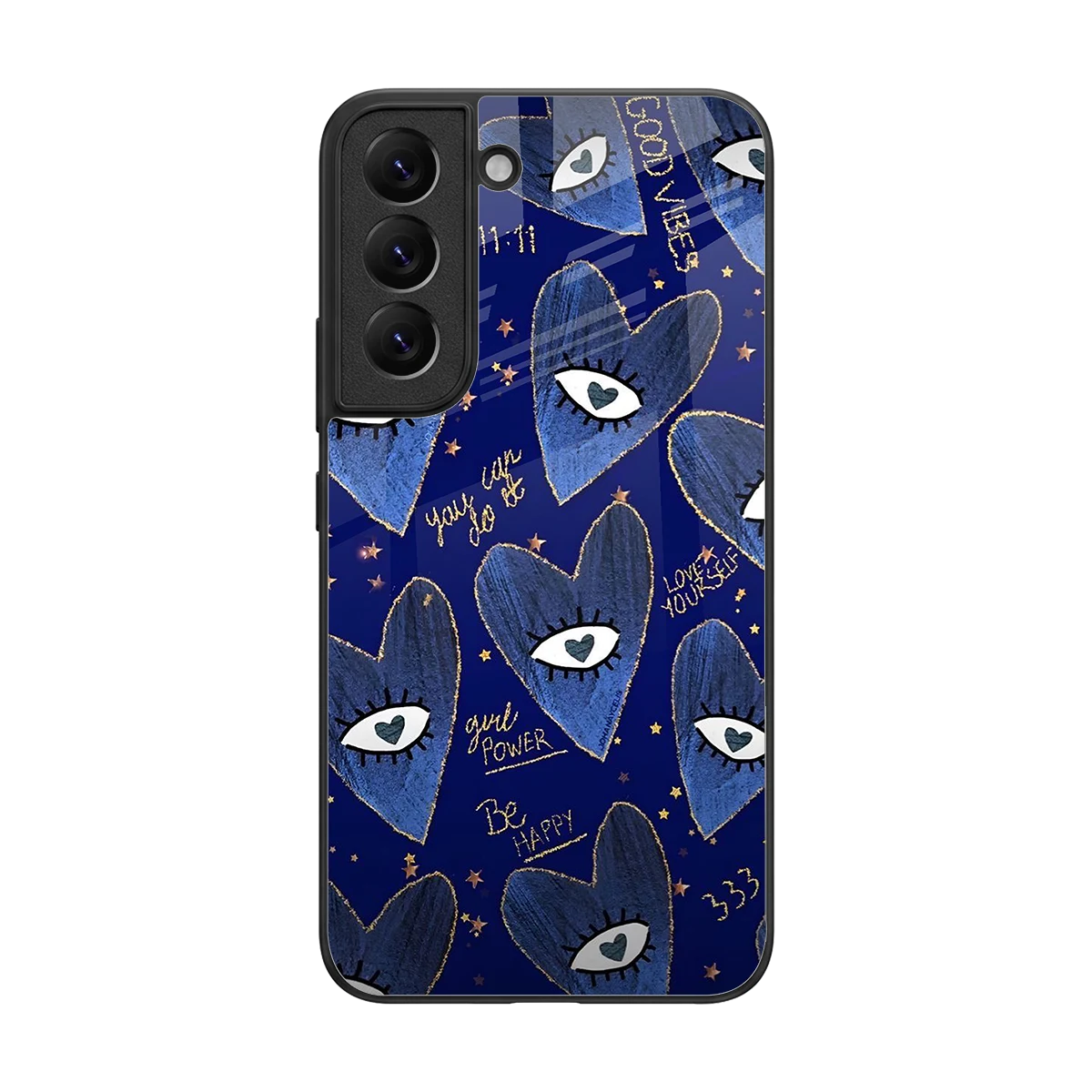 Girl Vision back phone cover | glass case for samsung galaxy s22