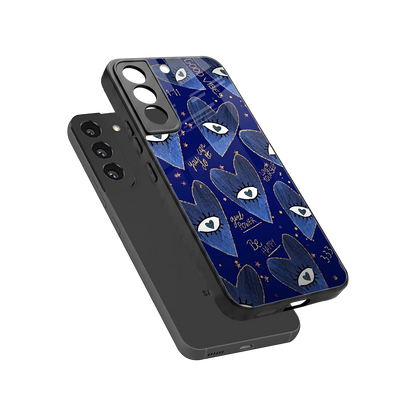 Girl Vision sleek samsung galaxy s22 cover with tempered glass back and TPU edges