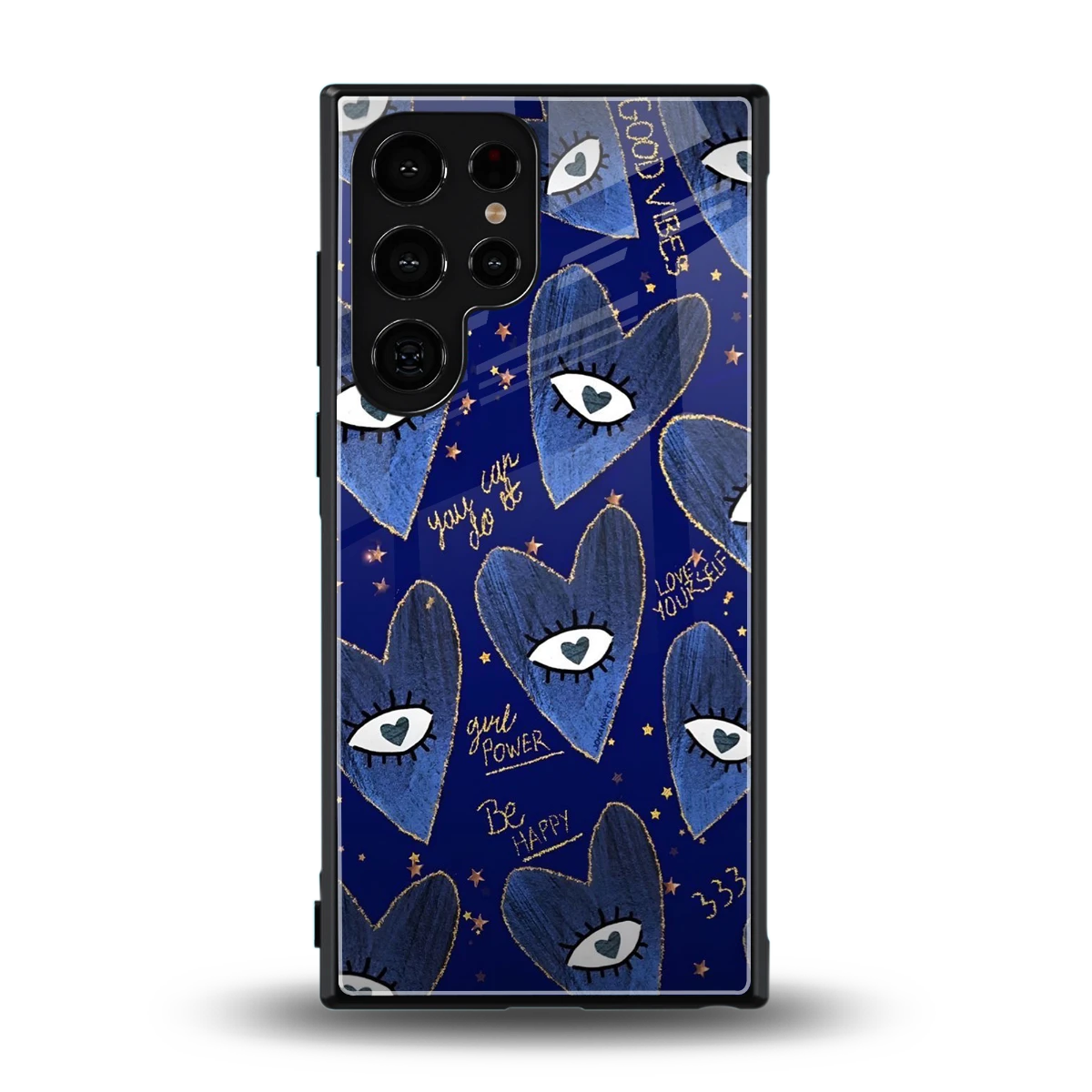 Girl Vision back phone cover | glass case for samsung galaxy s24 ultra