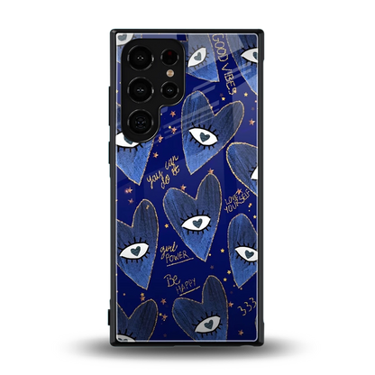 Girl Vision back phone cover | glass case for samsung galaxy s24 ultra