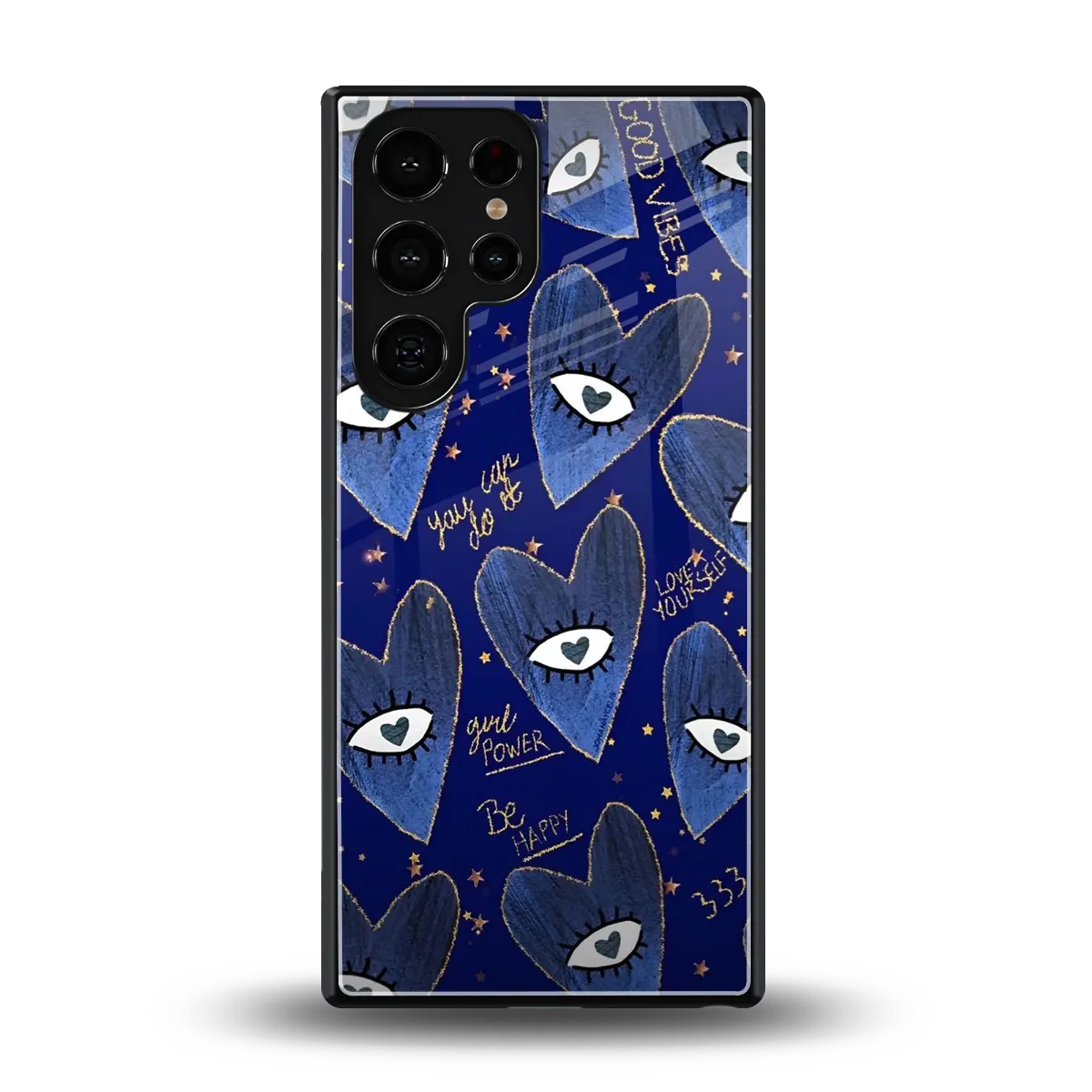 Girl Vision back phone cover | glass case for samsung galaxy s25 ultra
