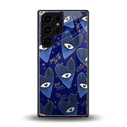 Girl Vision back phone cover | glass case for samsung galaxy s25 ultra
