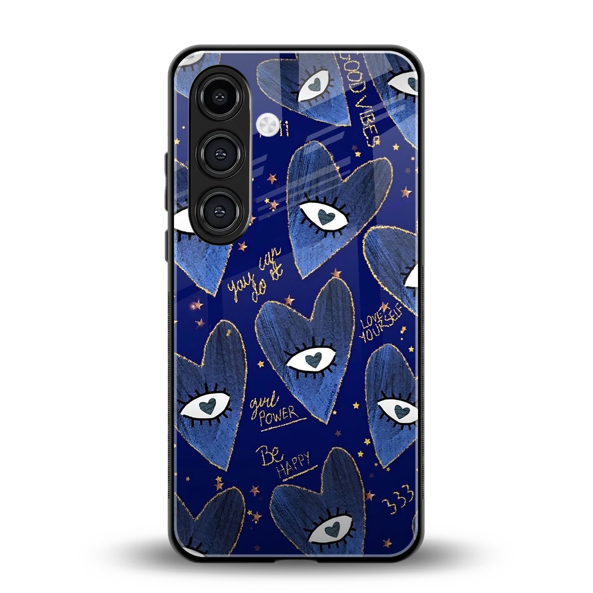 Girl Vision back phone cover | glass case for samsung galaxy s24 plus