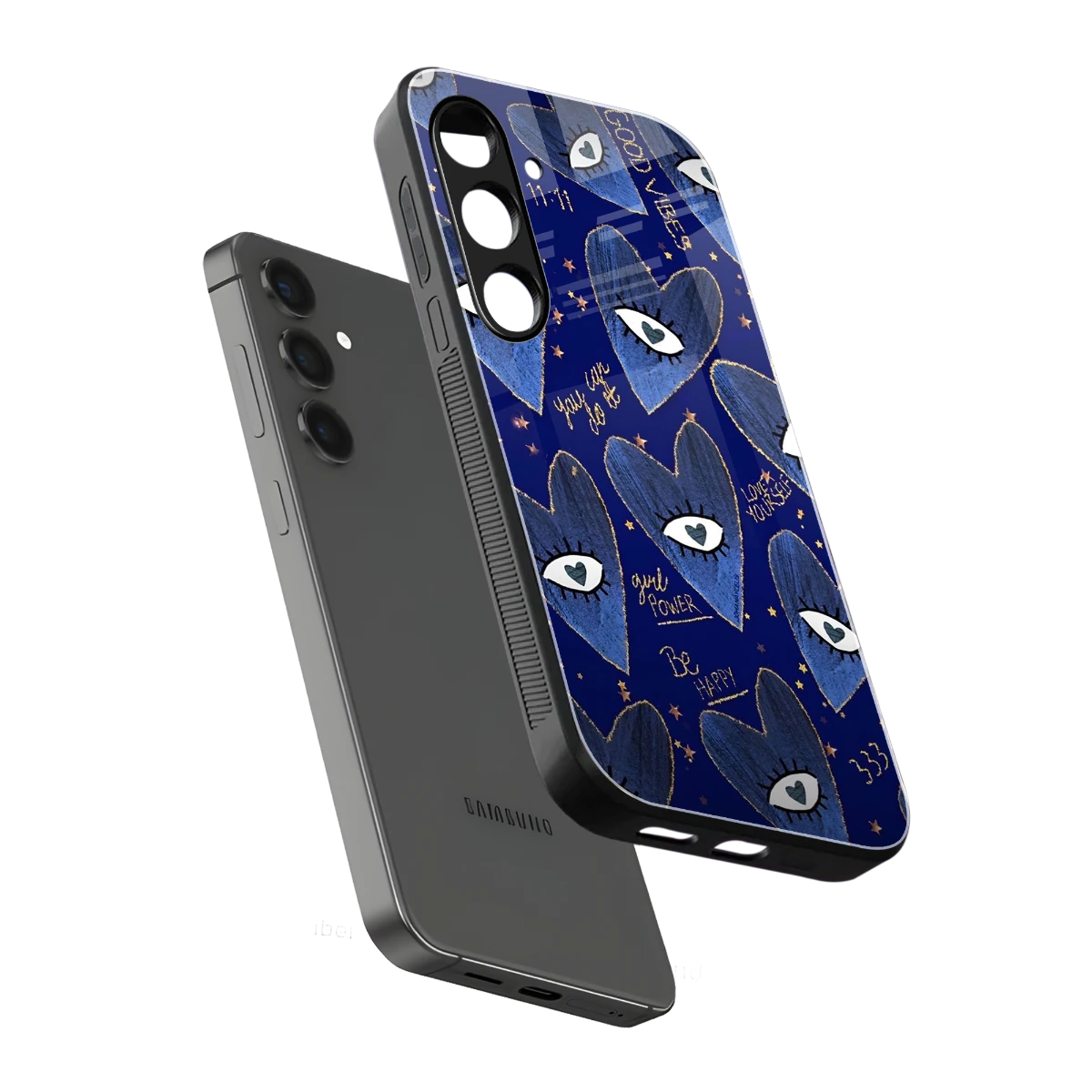 Girl Vision sleek samsung galaxy s24 plus cover with tempered glass back and TPU edges