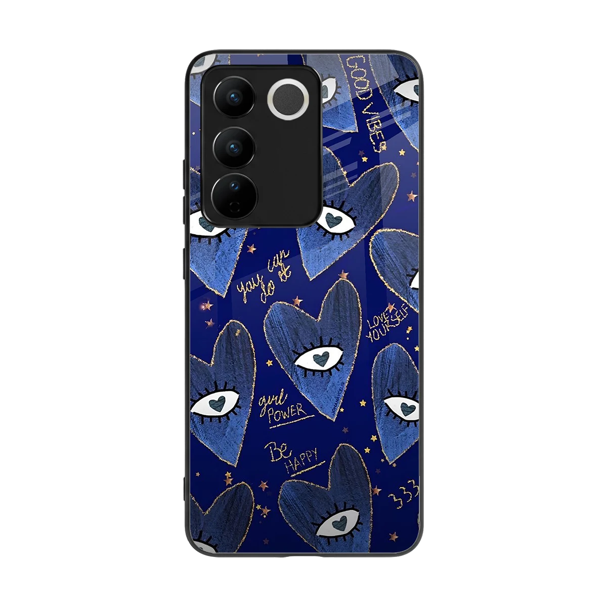 Girl Vision back phone cover | glass case for vivo v27 5g