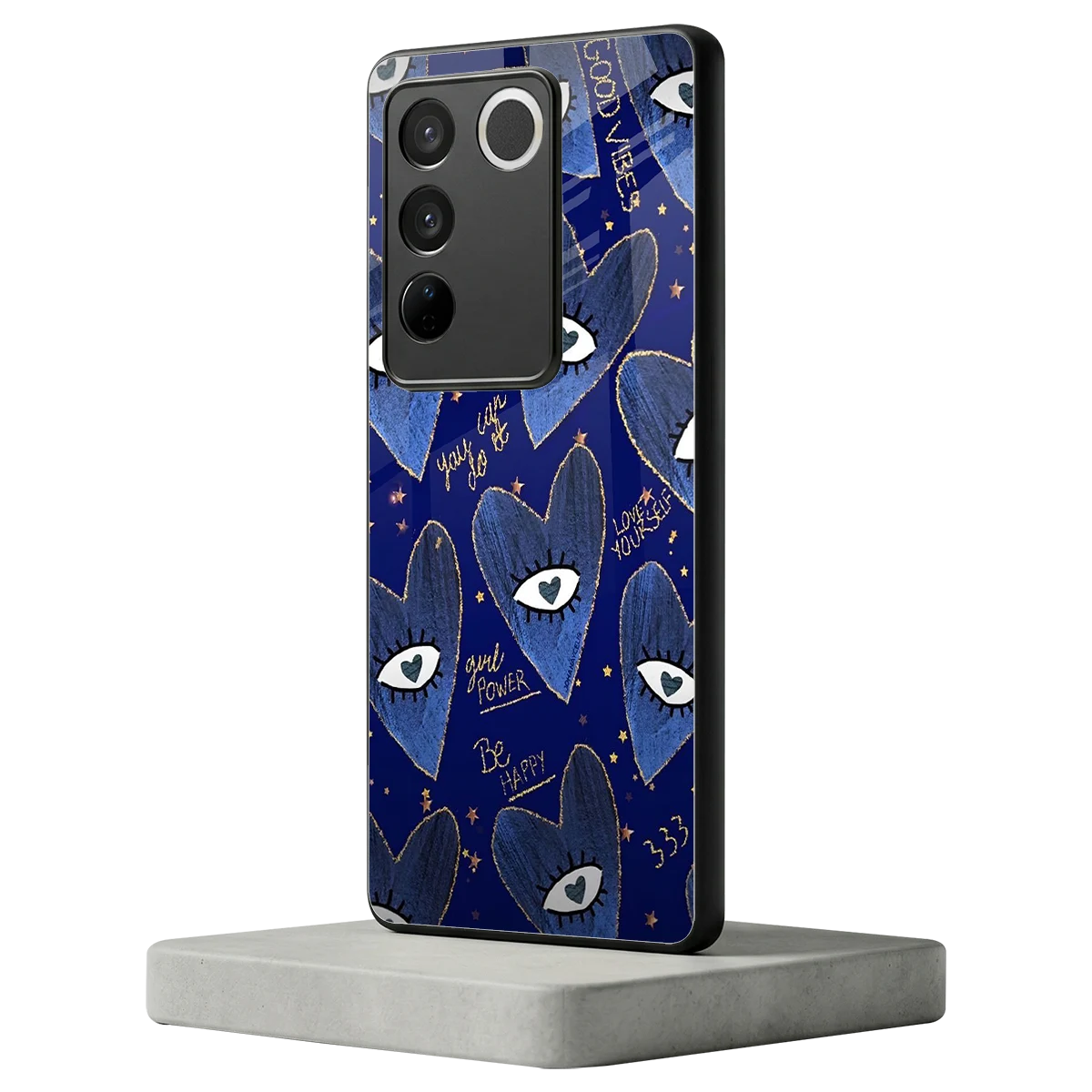 Girl Vision vivo v27 5g mobile cover | shockproof glass phone case
