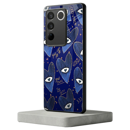 Girl Vision vivo v27 5g mobile cover | shockproof glass phone case