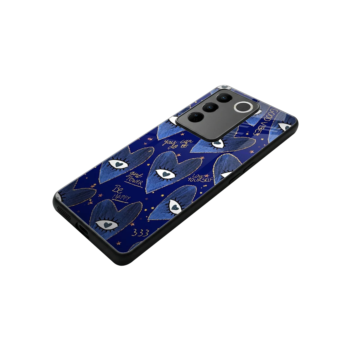 Girl Vision stylish phone case for vivo v27 5g | glossy glass and slim fit