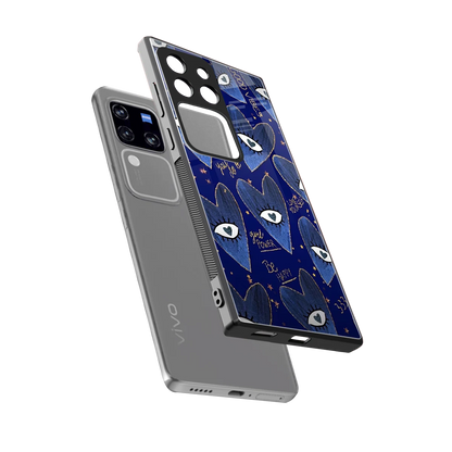 Girl Vision sleekvivo v30 pro cover with tempered glass back and TPU edges