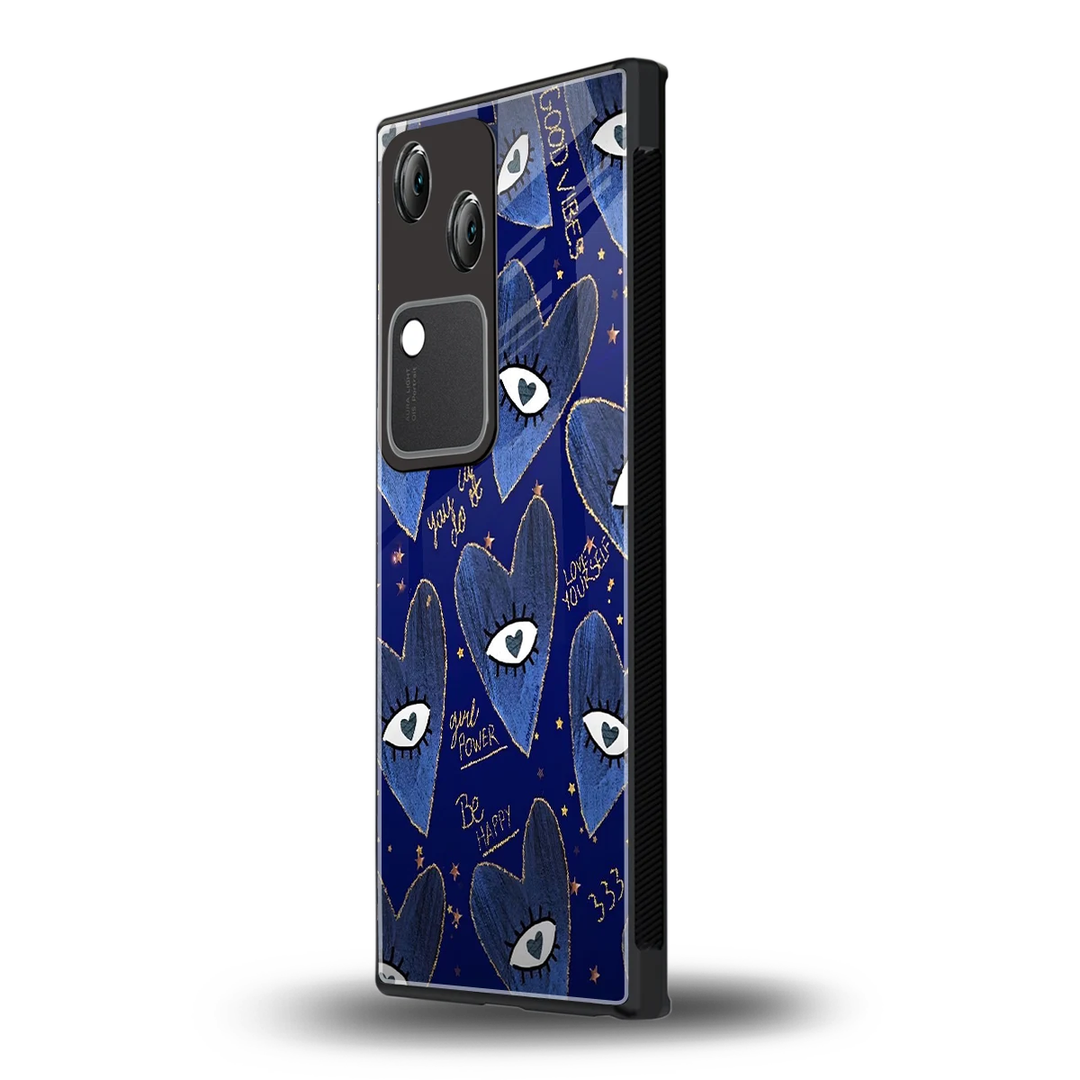 Girl Vision vivo v30 mobile cover | shockproof glass phone case