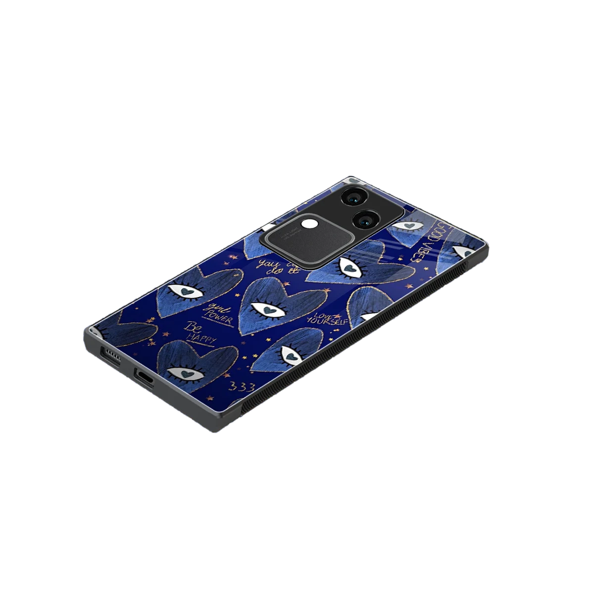 Girl Vision stylish phone case for vivo v30 | glossy glass and slim fit