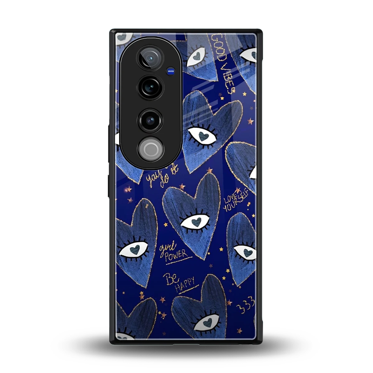 Girl Vision back phone cover | glass case for vivo v40 pro
