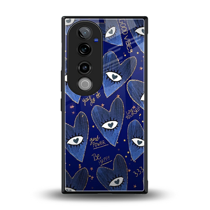 Girl Vision back phone cover | glass case for vivo v40 pro