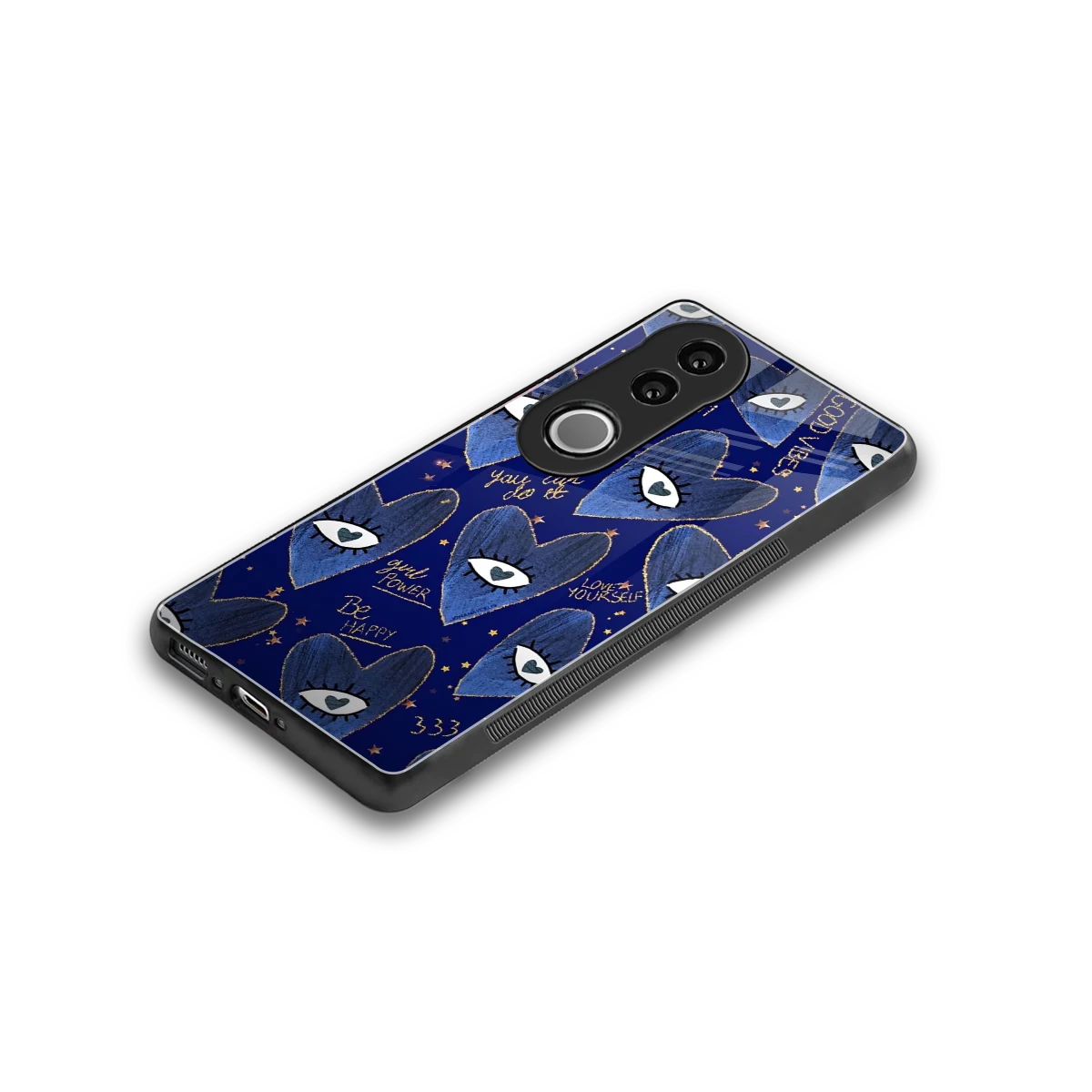 Girl Vision stylish phone case for vivo v50 | glossy glass and slim fit