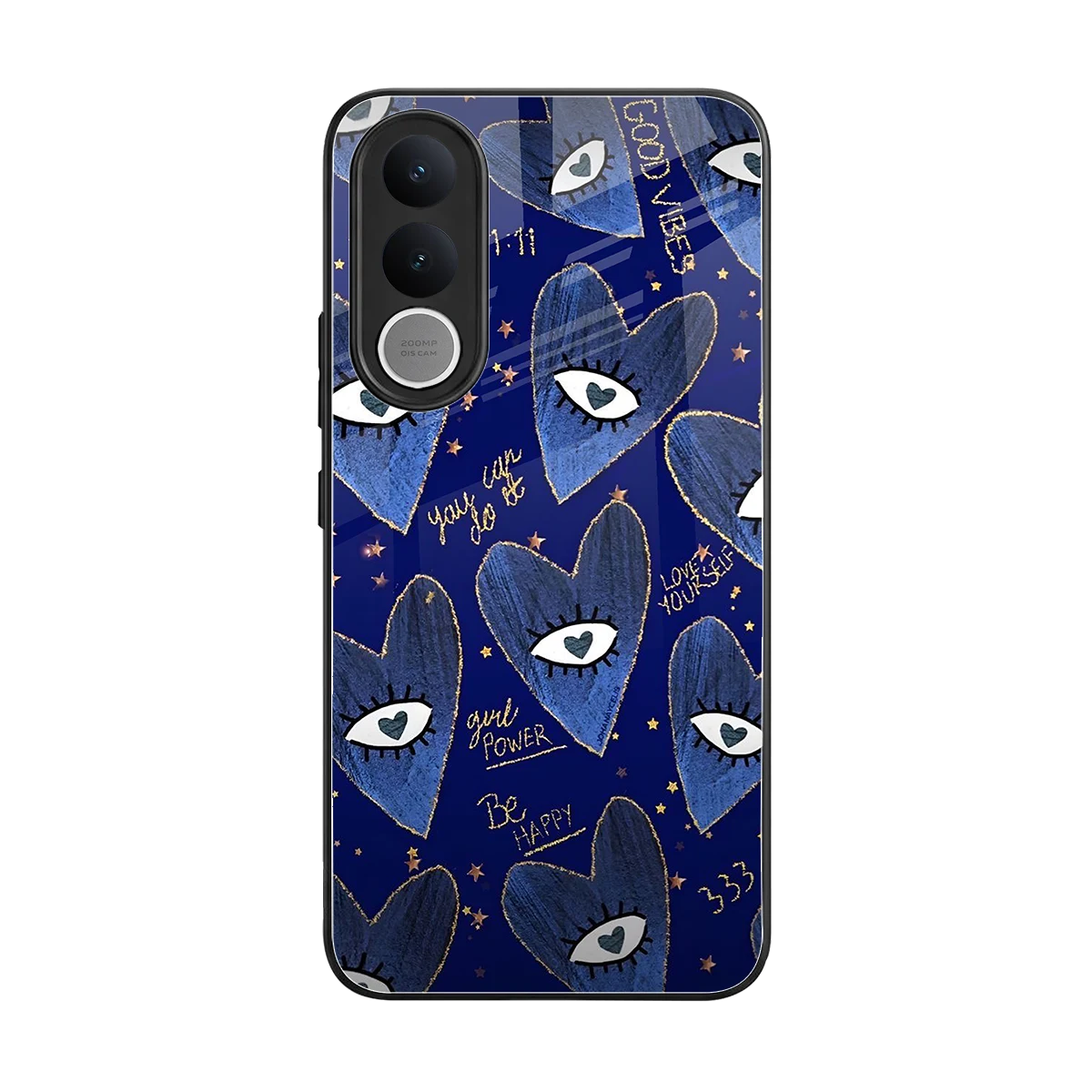Girl Vision back phone cover | glass case for vivo v70 fe