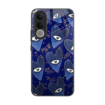 Girl Vision back phone cover | glass case for vivo v70 fe