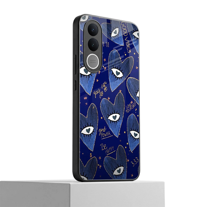 Girl Vision vivo v70 fe mobile cover | shockproof glass phone case