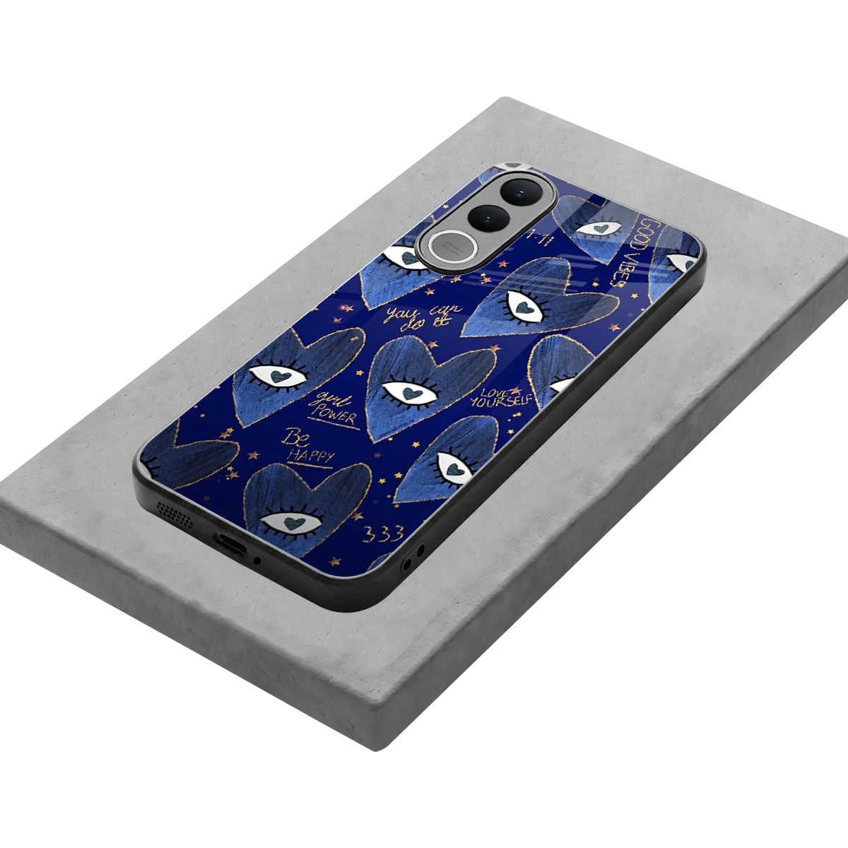 Girl Vision stylish phone case for vivo v70 fe | glossy glass and slim fit