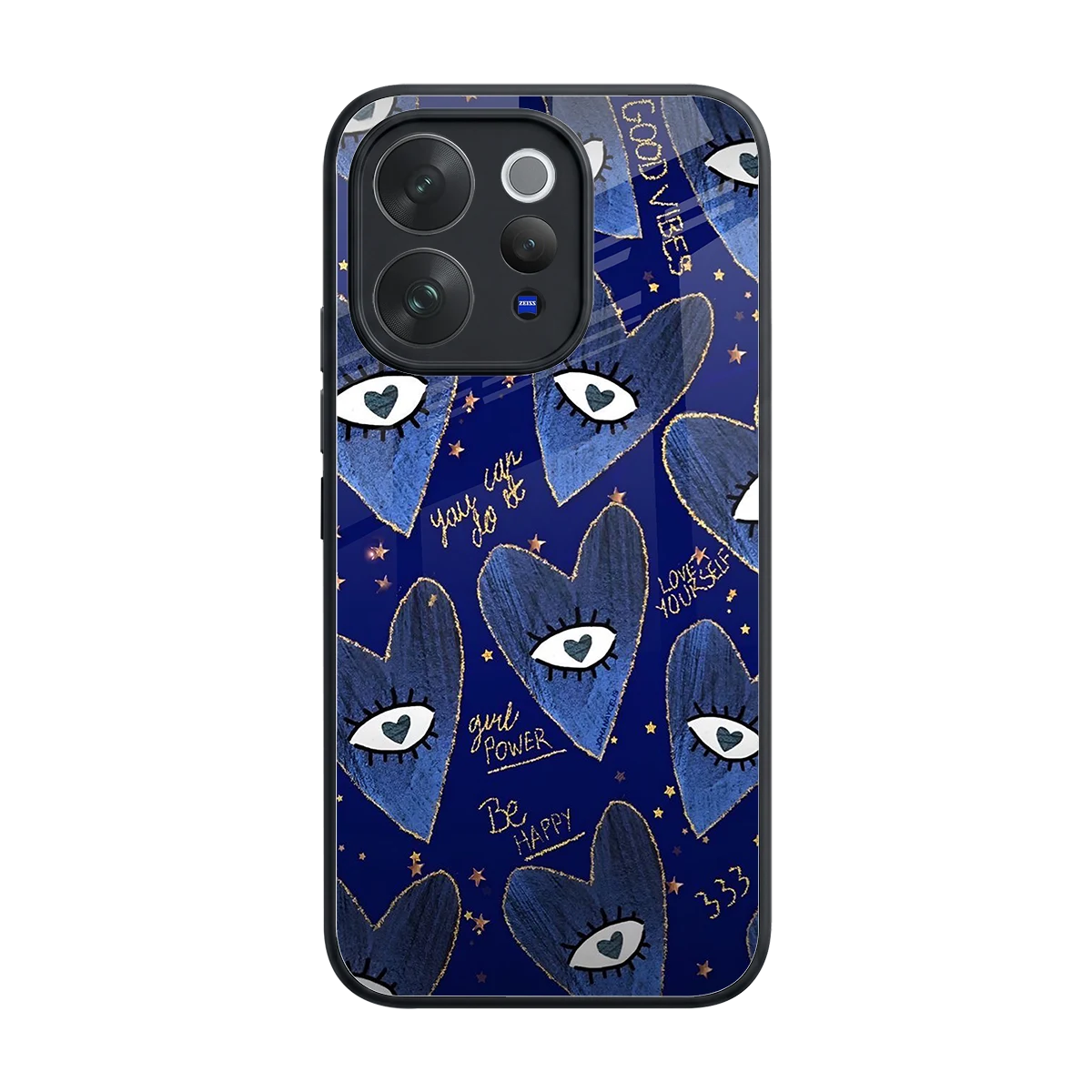 Girl Vision back phone cover | glass case for vivo v70