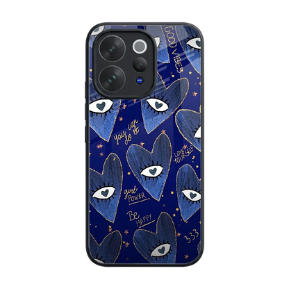 Girl Vision back phone cover | glass case for vivo v70