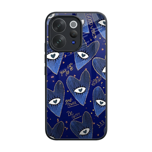 Girl Vision back phone cover | glass case for vivo v70 elite