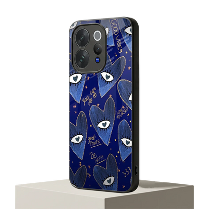 Girl Vision vivo v70 elite mobile cover | shockproof glass phone case