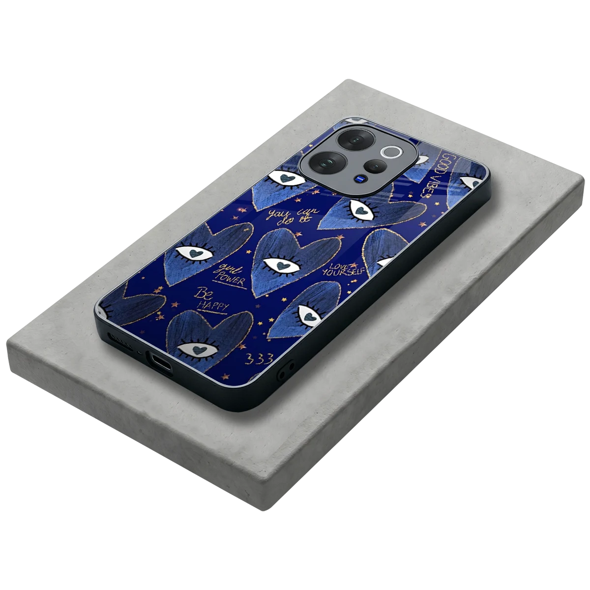 Girl Vision stylish phone case for vivo v70 elite | glossy glass and slim fit