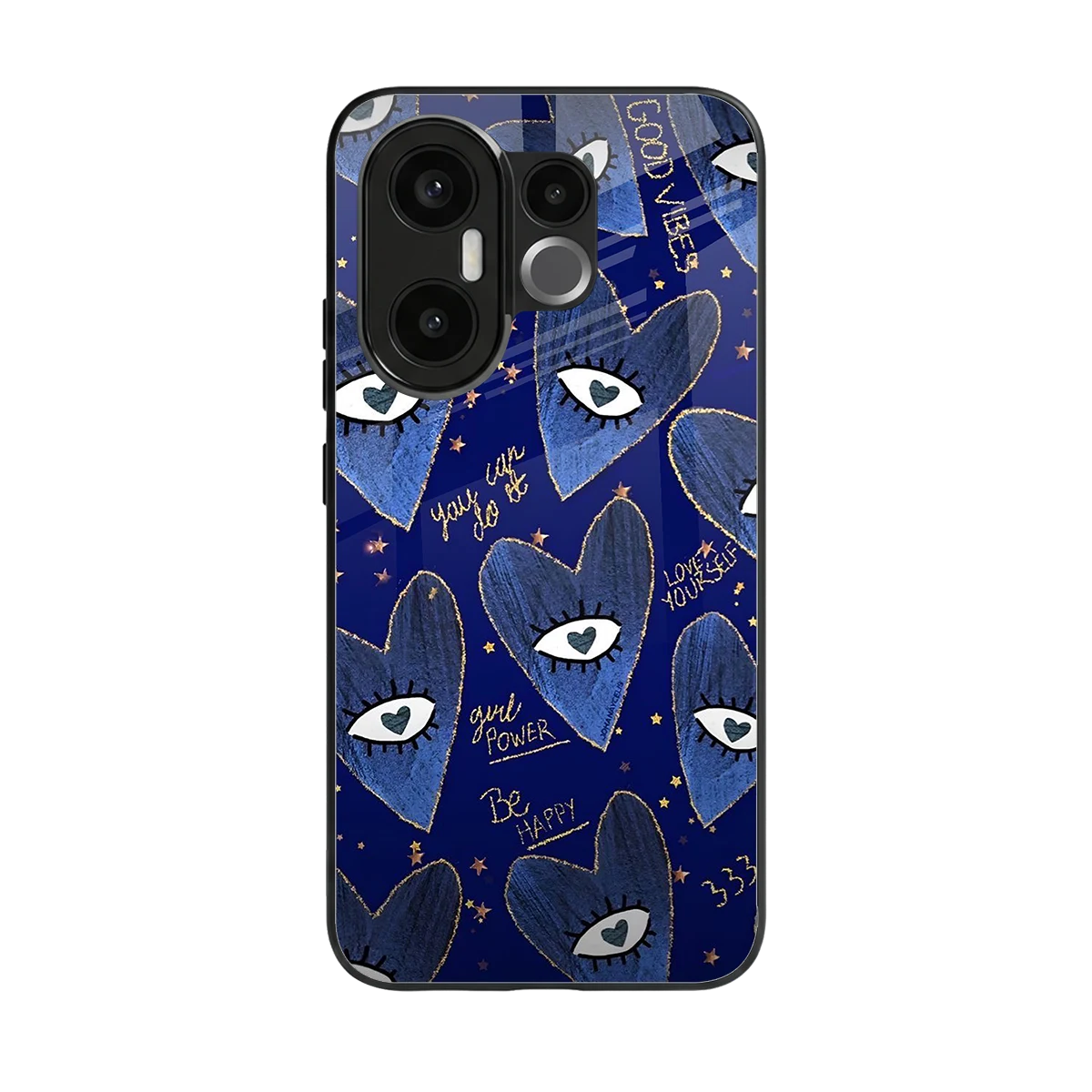 Girl Vision back phone cover | glass case for vivo x200 fe