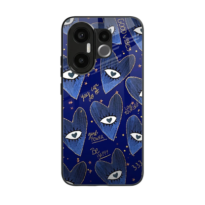Girl Vision back phone cover | glass case for vivo x200 fe