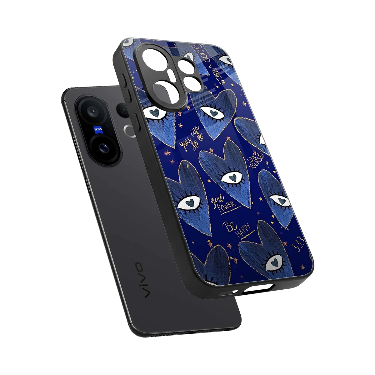 Girl Vision sleek vivo x200 fe cover with tempered glass back and TPU edges